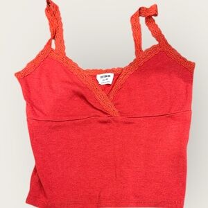 Cotton On Women's Scarlet Lace Camisole